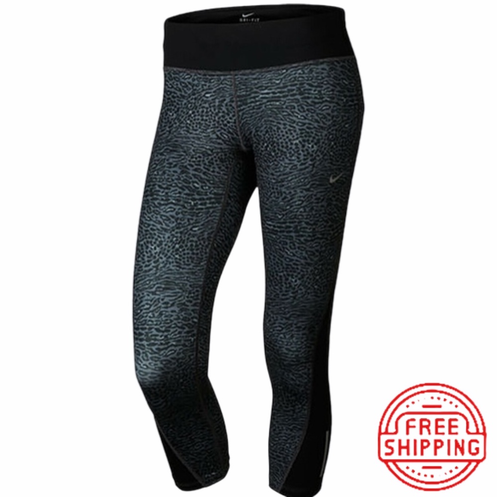 Nike Dri-Fit Racer Leopard Print Women's Crop Pant